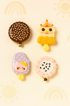 Set of 4 Cute Hair Clips for Girls – Party Hair Accessory for girls