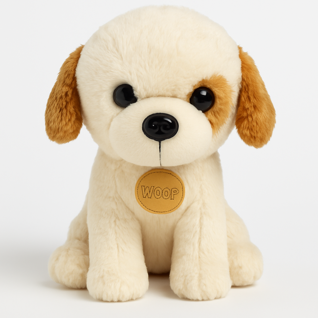 Whumies Plush Puppy Dog Toy with Collar Tag