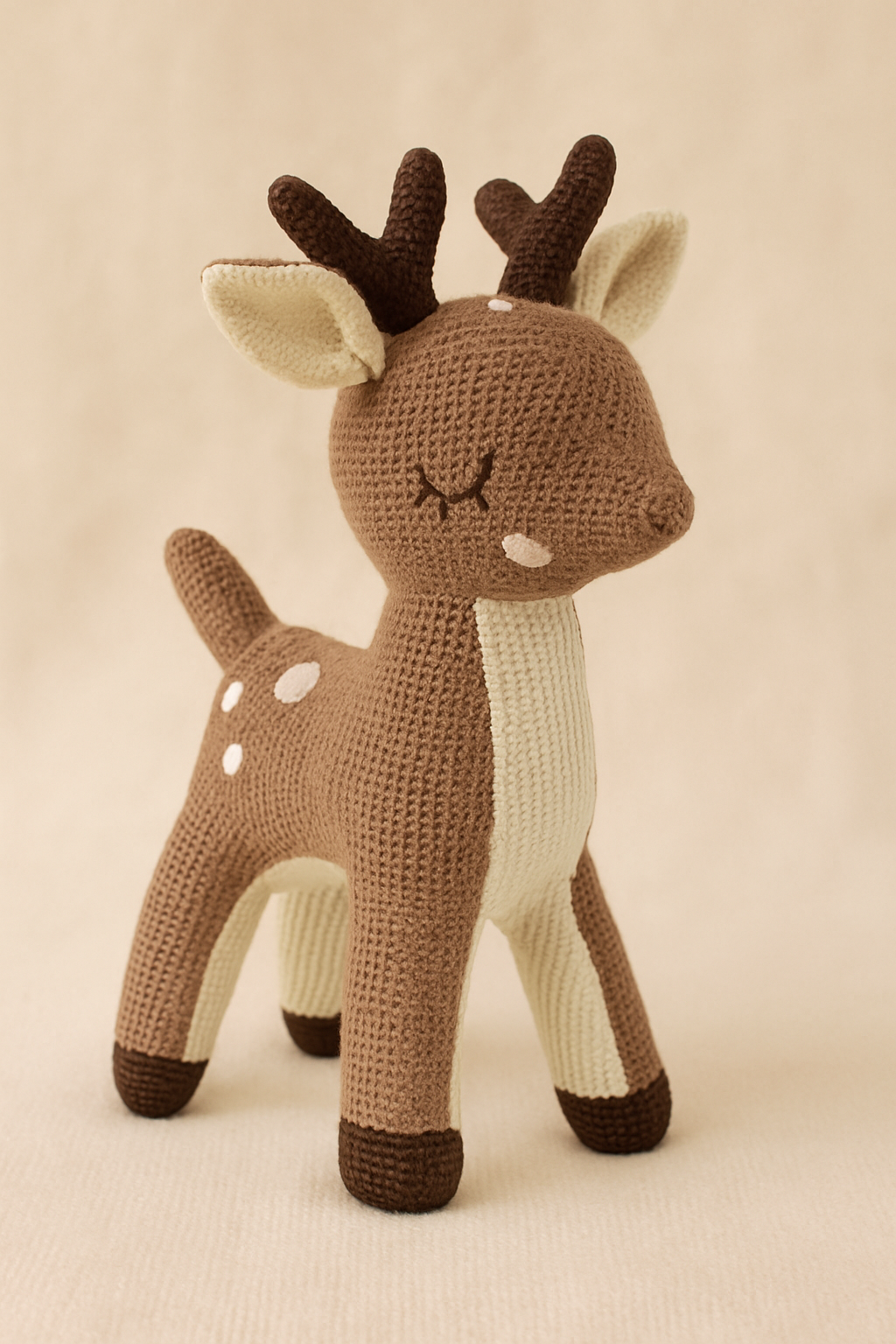 Whumies Knitted Deer Basket Gift Set | Premium Gift Set