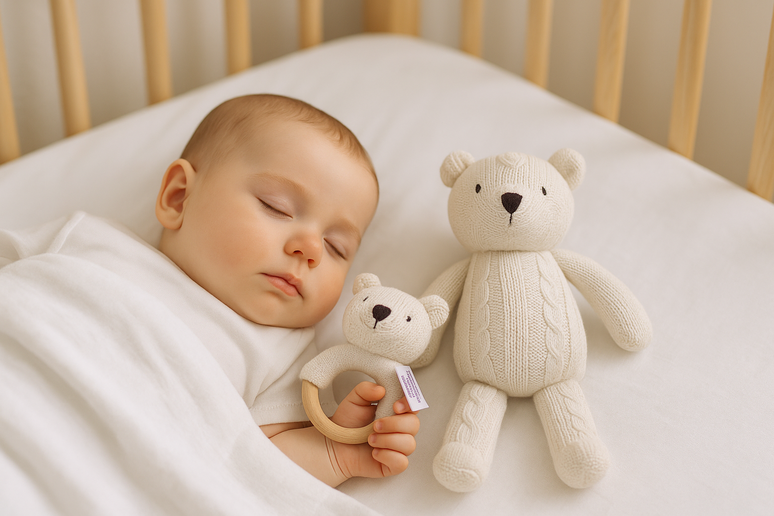 Whumies Knitted Teddy Bear Gift Basket | Premium Gift Set