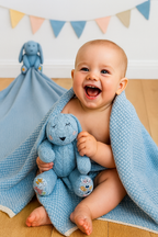 Blue Bunny Blanket Gift Set | Premium Gift Set