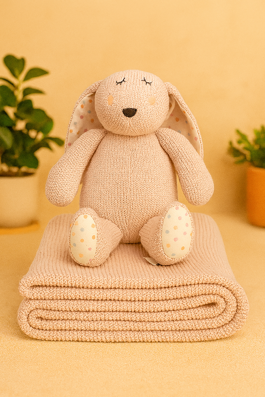 Pink Bunny Blanket Gift Set | Premium Gift Set