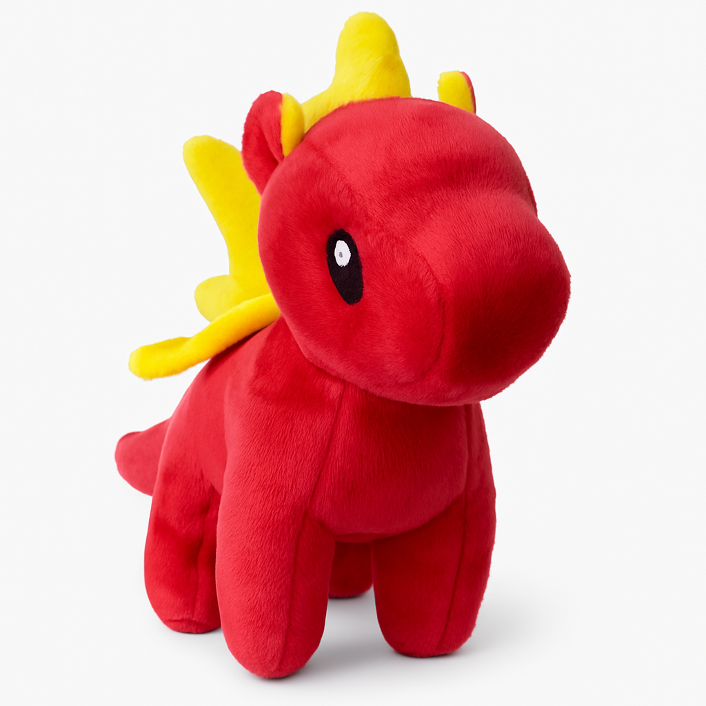 Whumies Red Dinosaur Soft Toy