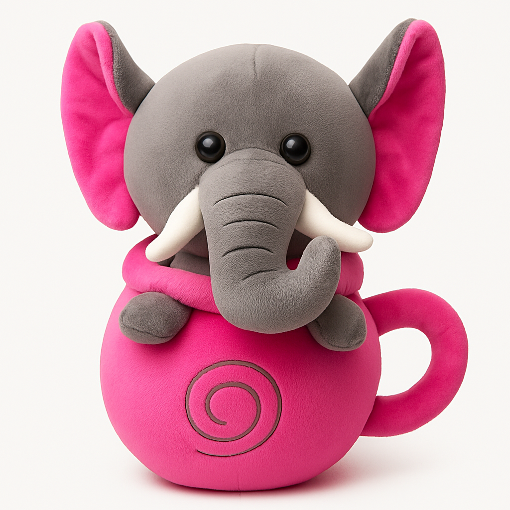 Whumies Elephant in Tea Pot