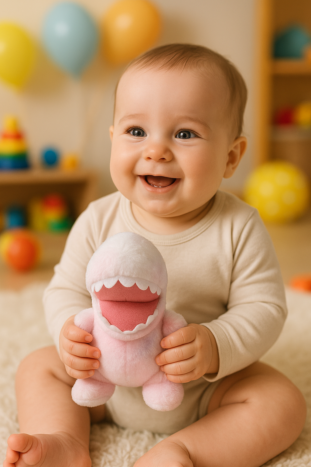 Whumies Pastel Plush Dinosaur Soft Toy