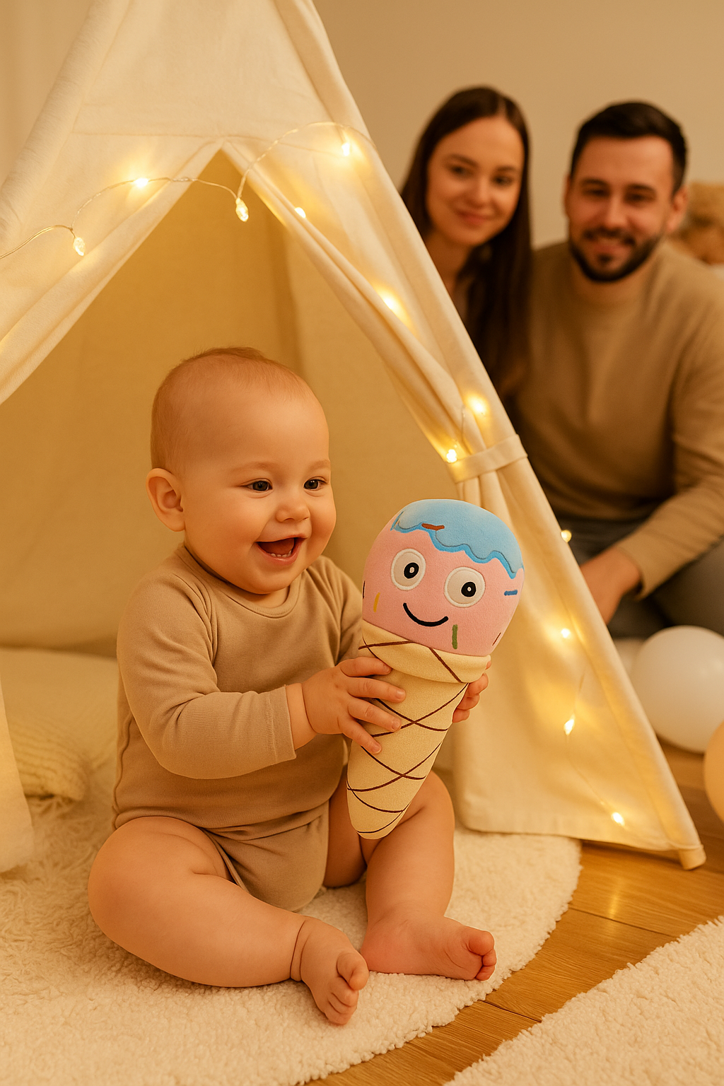 Whumies Ice Cream Cone Plush Toy