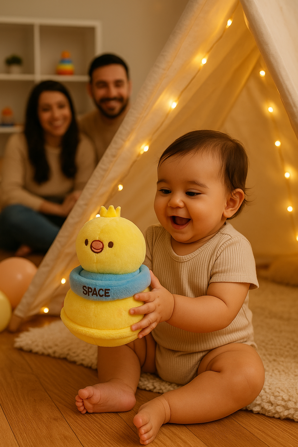 Whumies Yellow Space Chicken Soft Toy