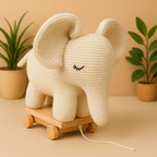Elio – The Knitted Elephant Pull Toy