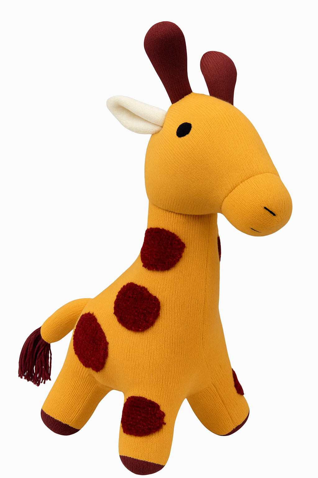 Whumies Knitted Soft Yellow Giraffe