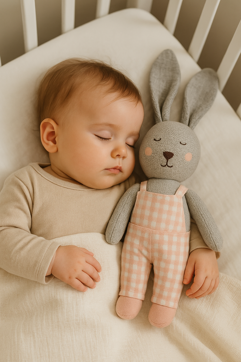 Whumies Soft Knitted Bunny in Pink