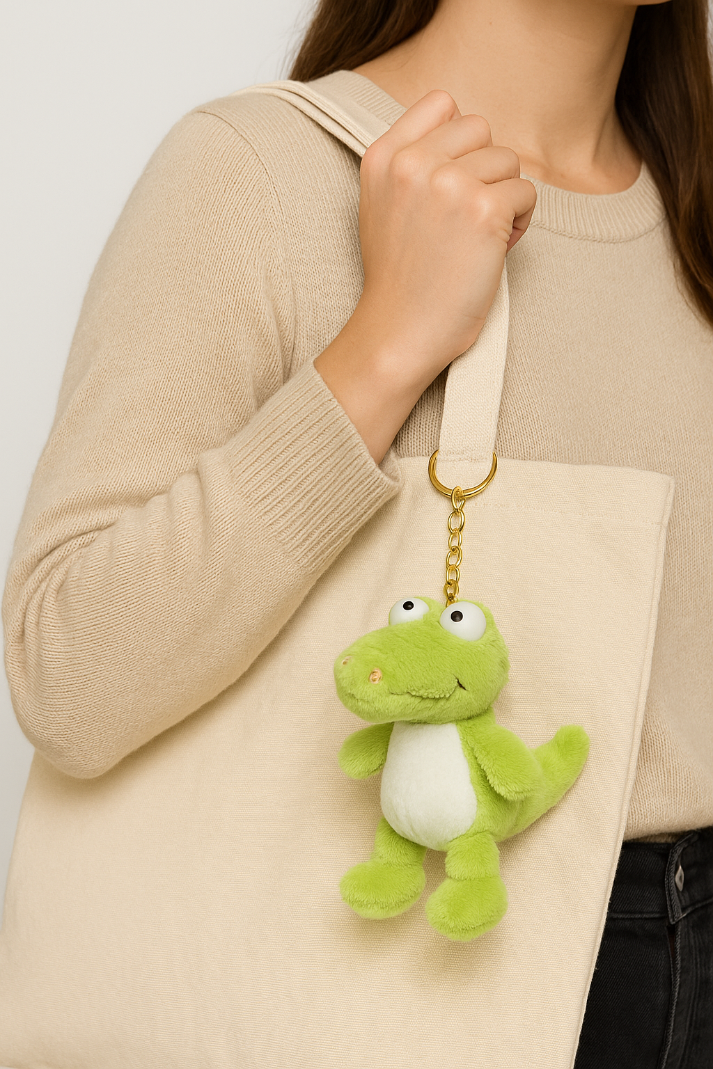 Cute Plush Crocodile Keychain