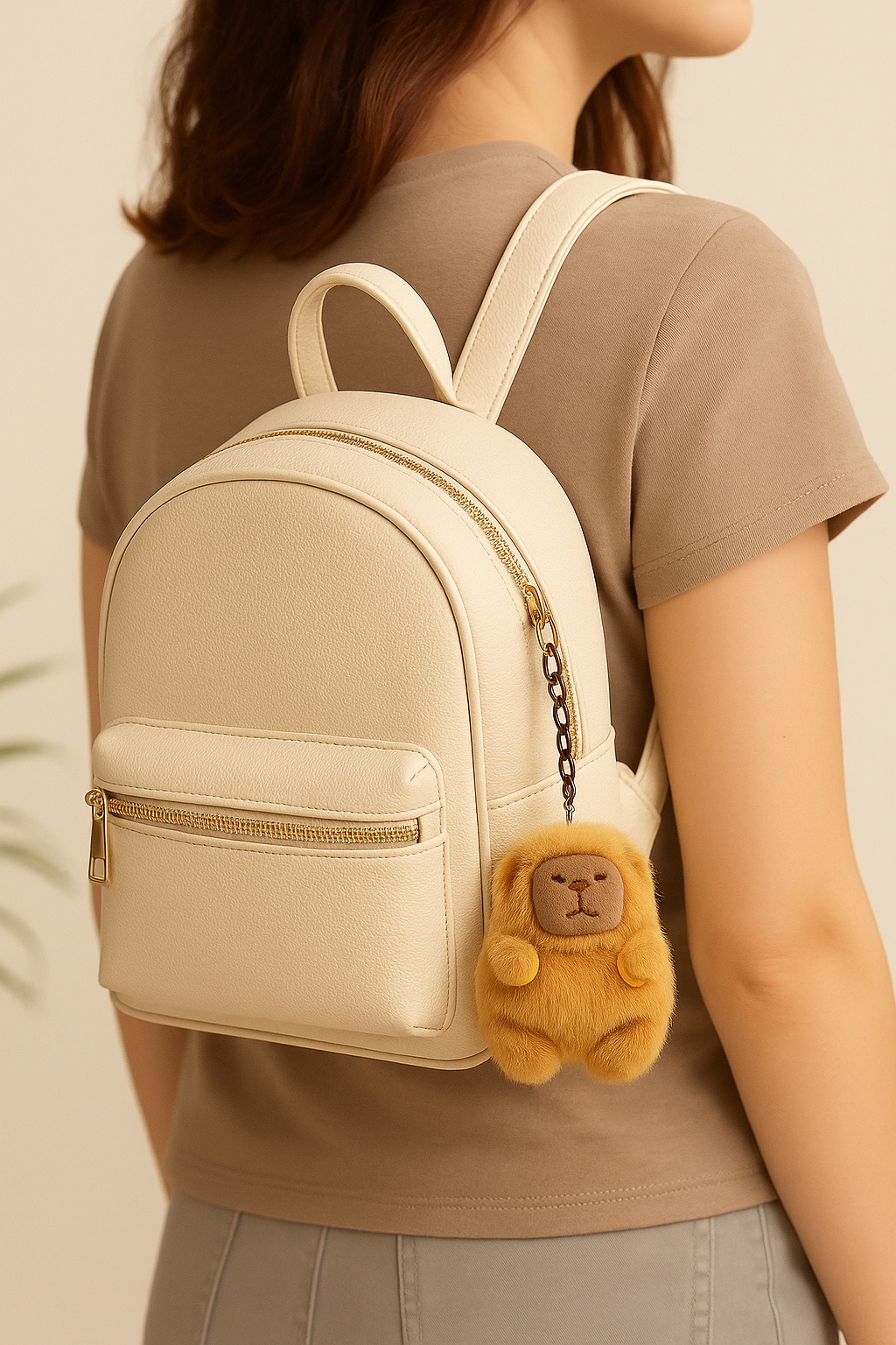Plush Monkey Keychain- Soft & Cute Bag Charm