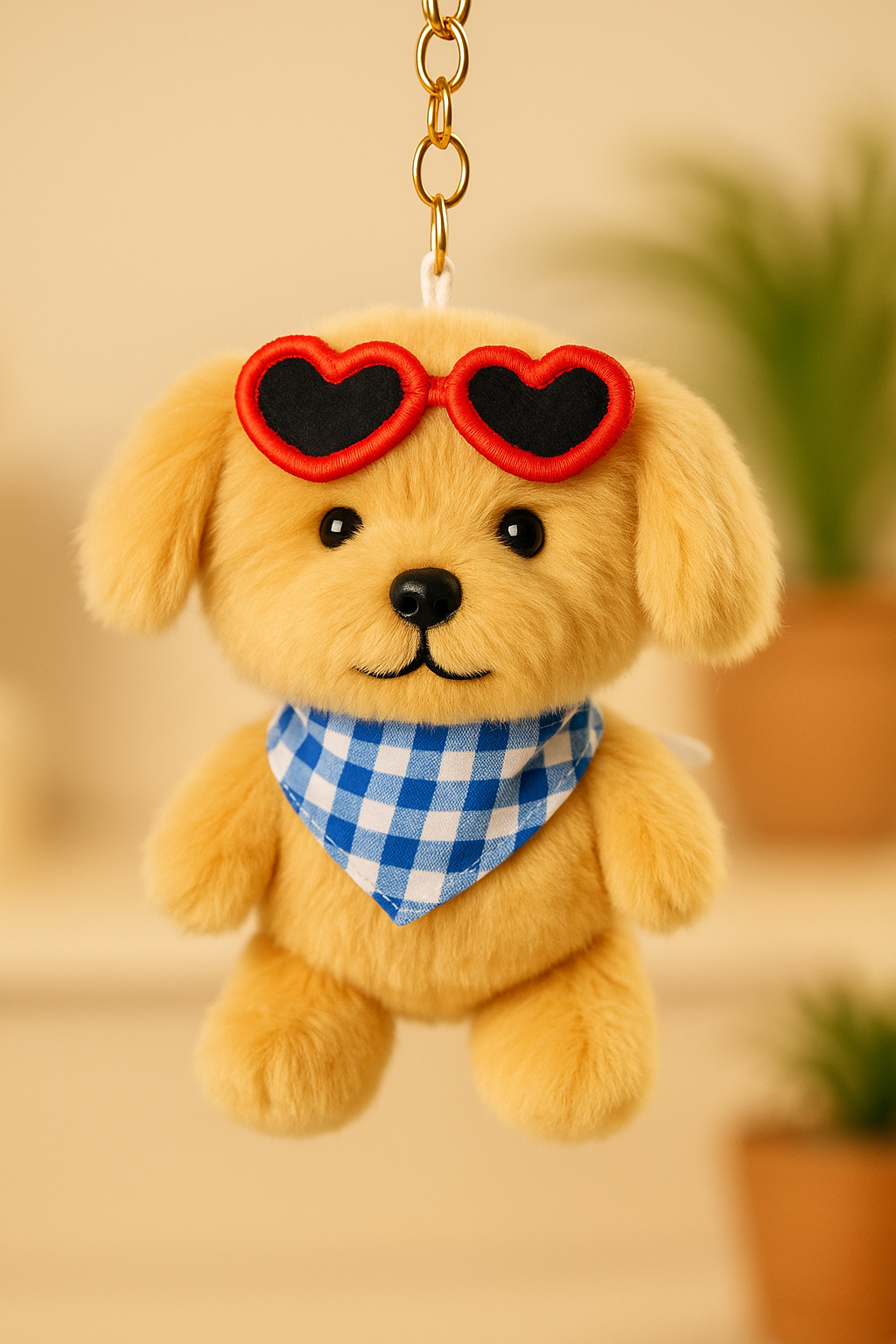 Kawaii Puppy Plush Keychain