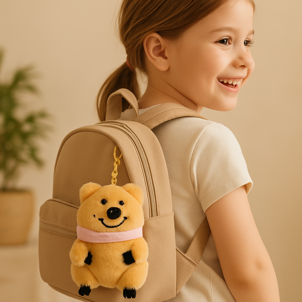 Kawaii Bear Plush Keychain