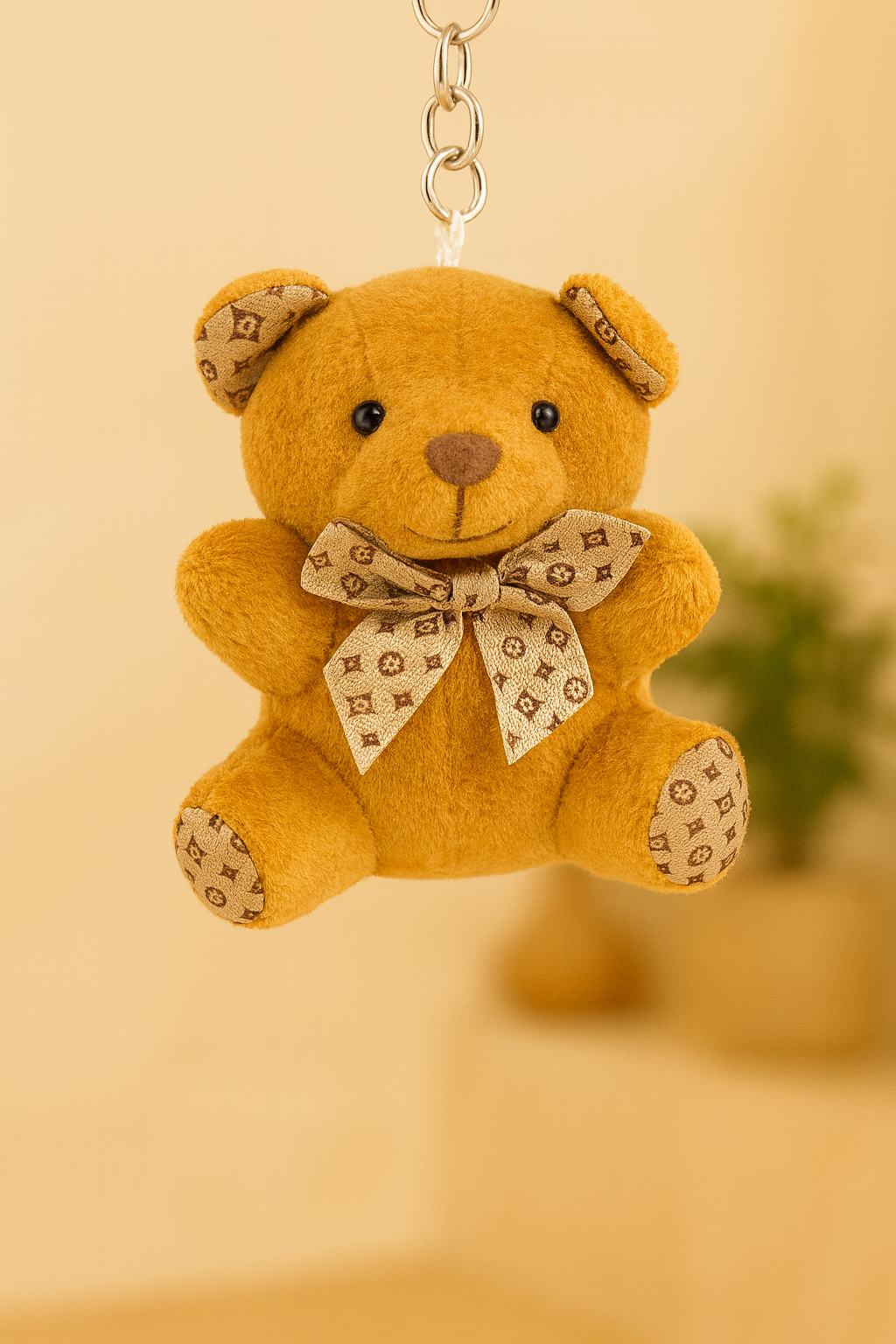 Plush Brown Teddy Keychain