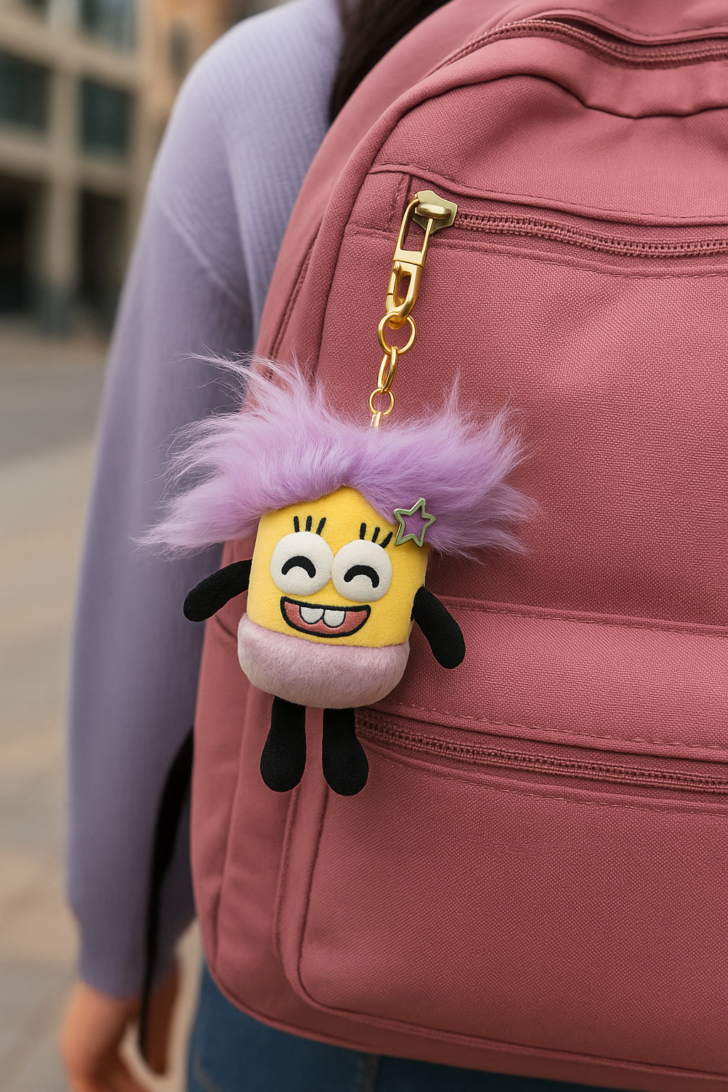 Weird Patty Plush Keychain with Mini Hair Kit