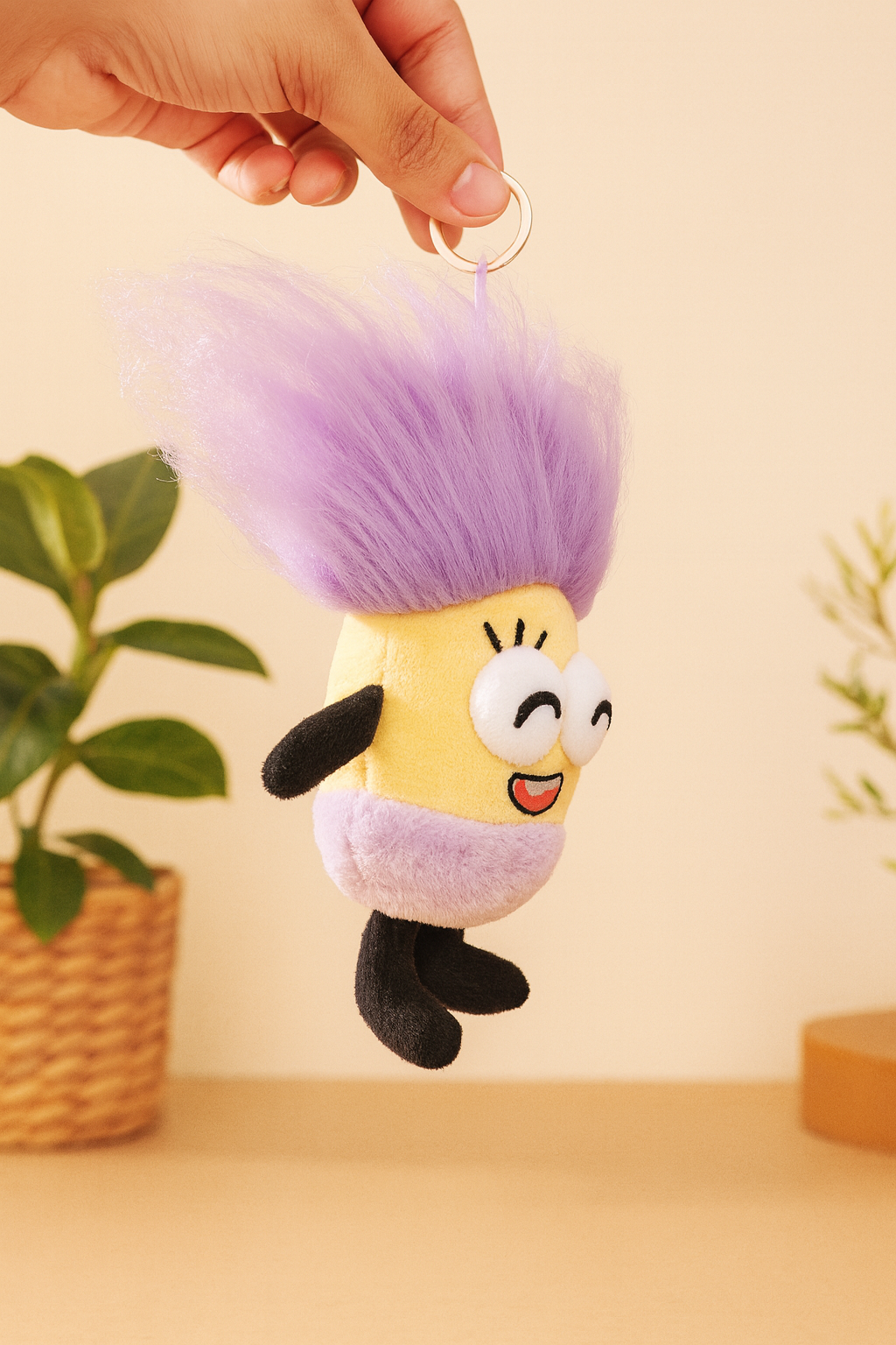 Weird Patty Plush Keychain with Mini Hair Kit