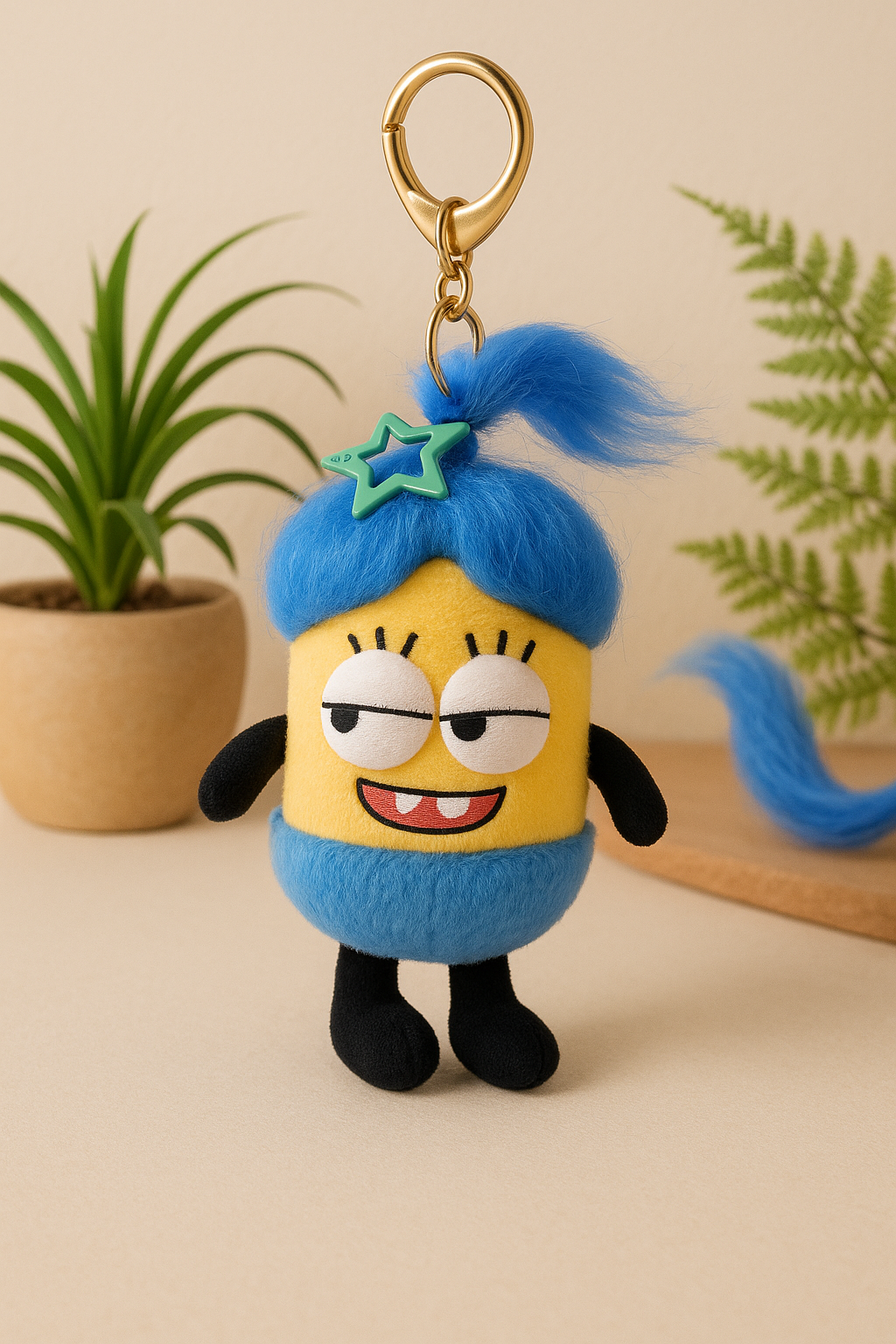 Weird Patty Plush Keychain with Mini Hair Kit