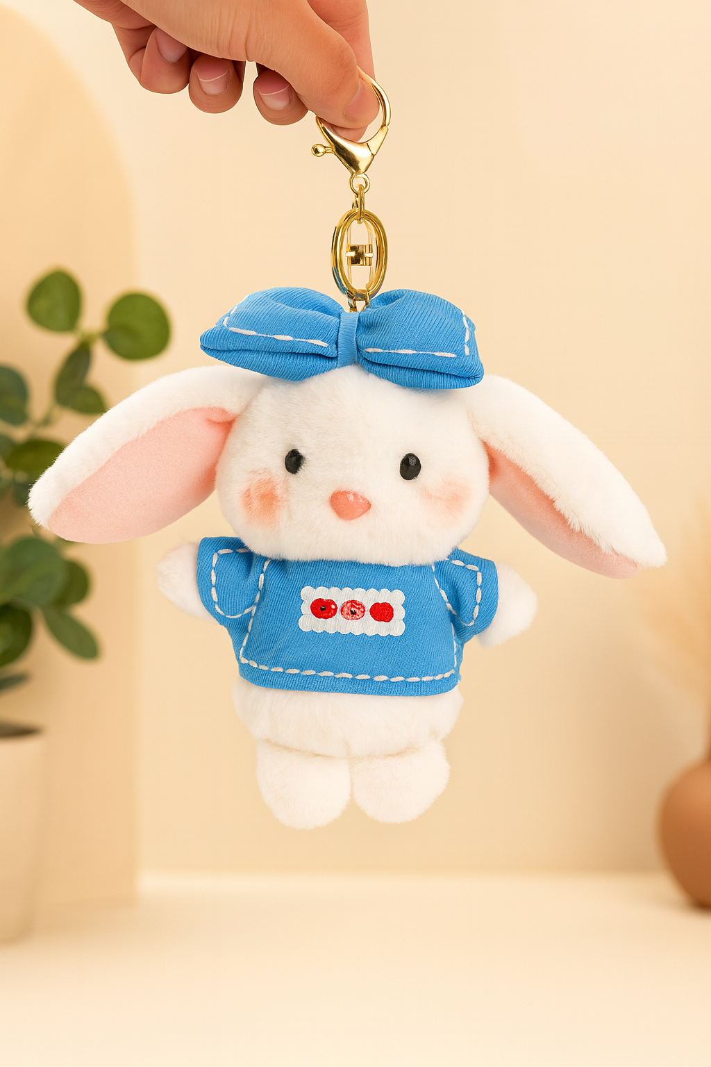 Kawaii Bunny Plush Keychain