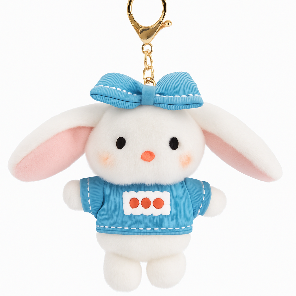 Kawaii Bunny Plush Keychain