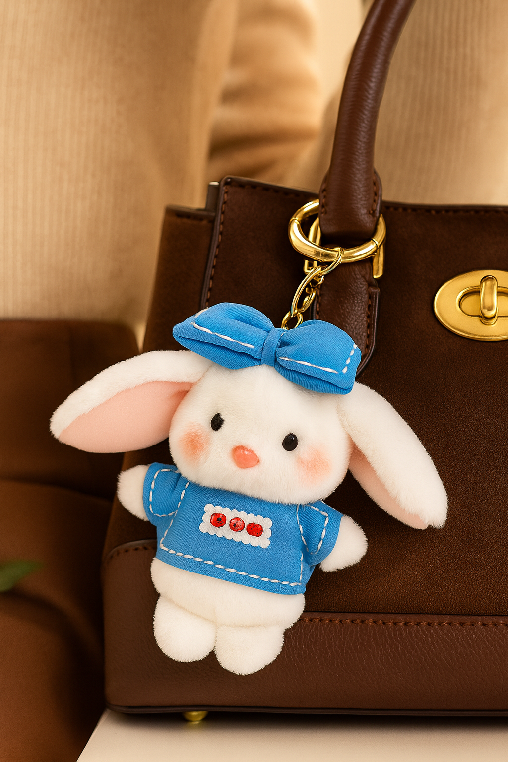 Kawaii Bunny Plush Keychain