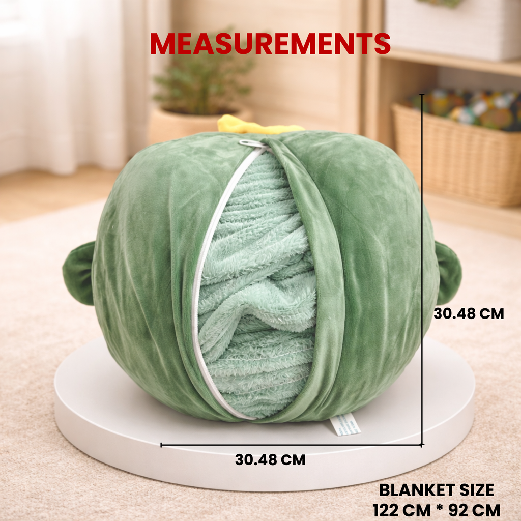 Cucu – The Fresh Cucumber Plush Soft Toy + Blanket