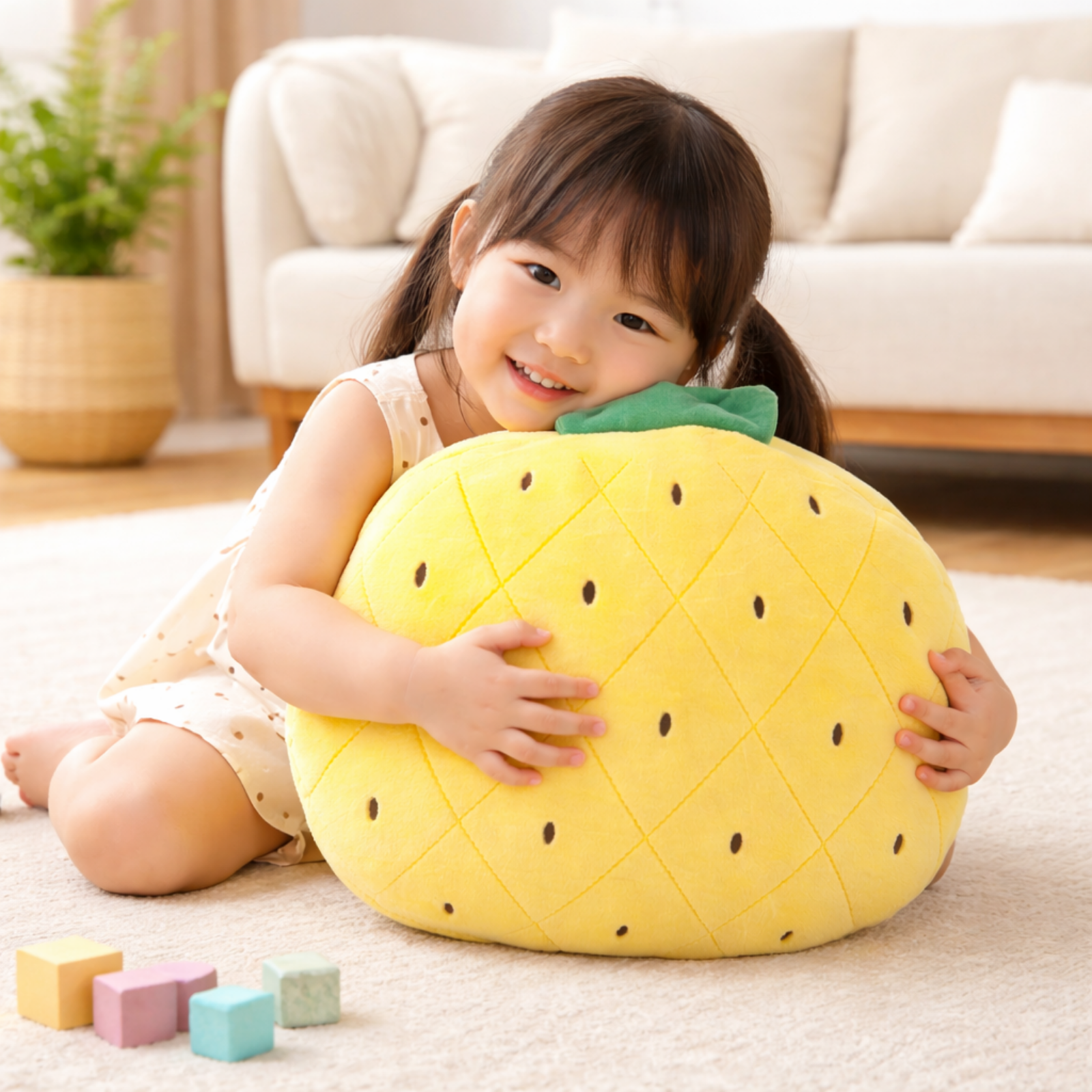 Piney – The Tropical Pineapple Plush Soft Toy + Blanket