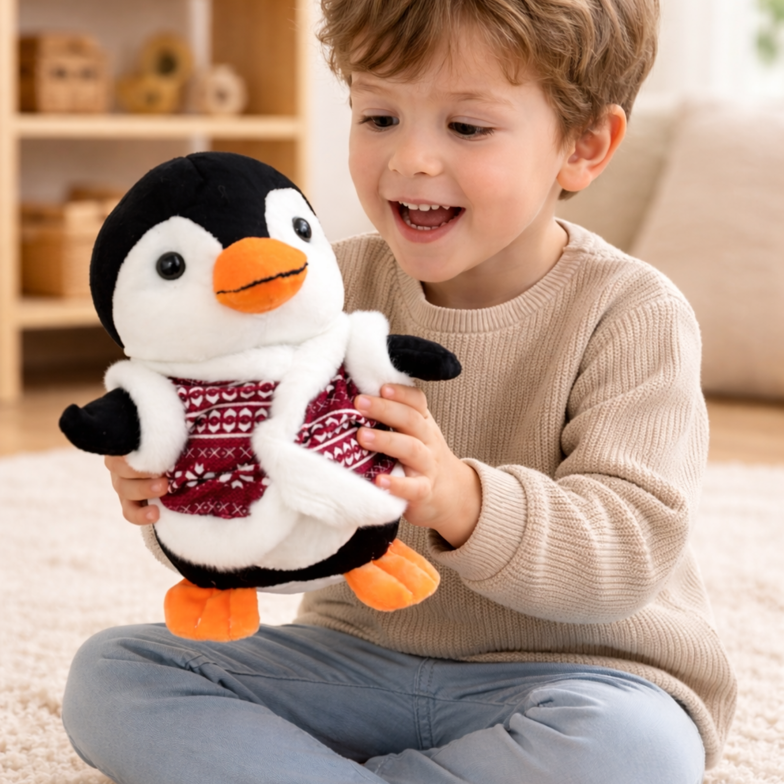 Hugsy – The Winter Penguin Plush Soft Toy
