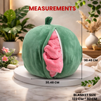 Melon – The Juicy Watermelon Plush Soft Toy + Blanket
