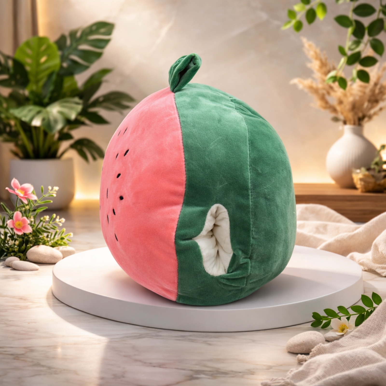 Melon – The Juicy Watermelon Plush Soft Toy + Blanket