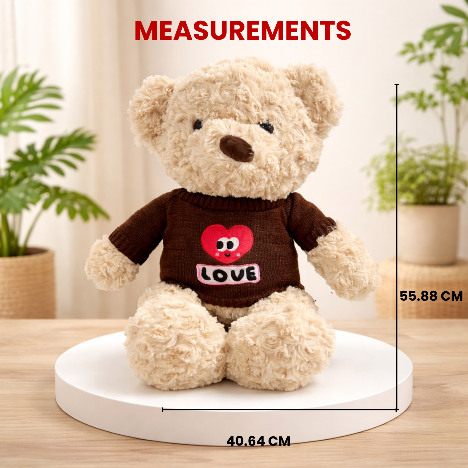 Hugo – The Crochet Love Sweater Bear Plush Soft Toy
