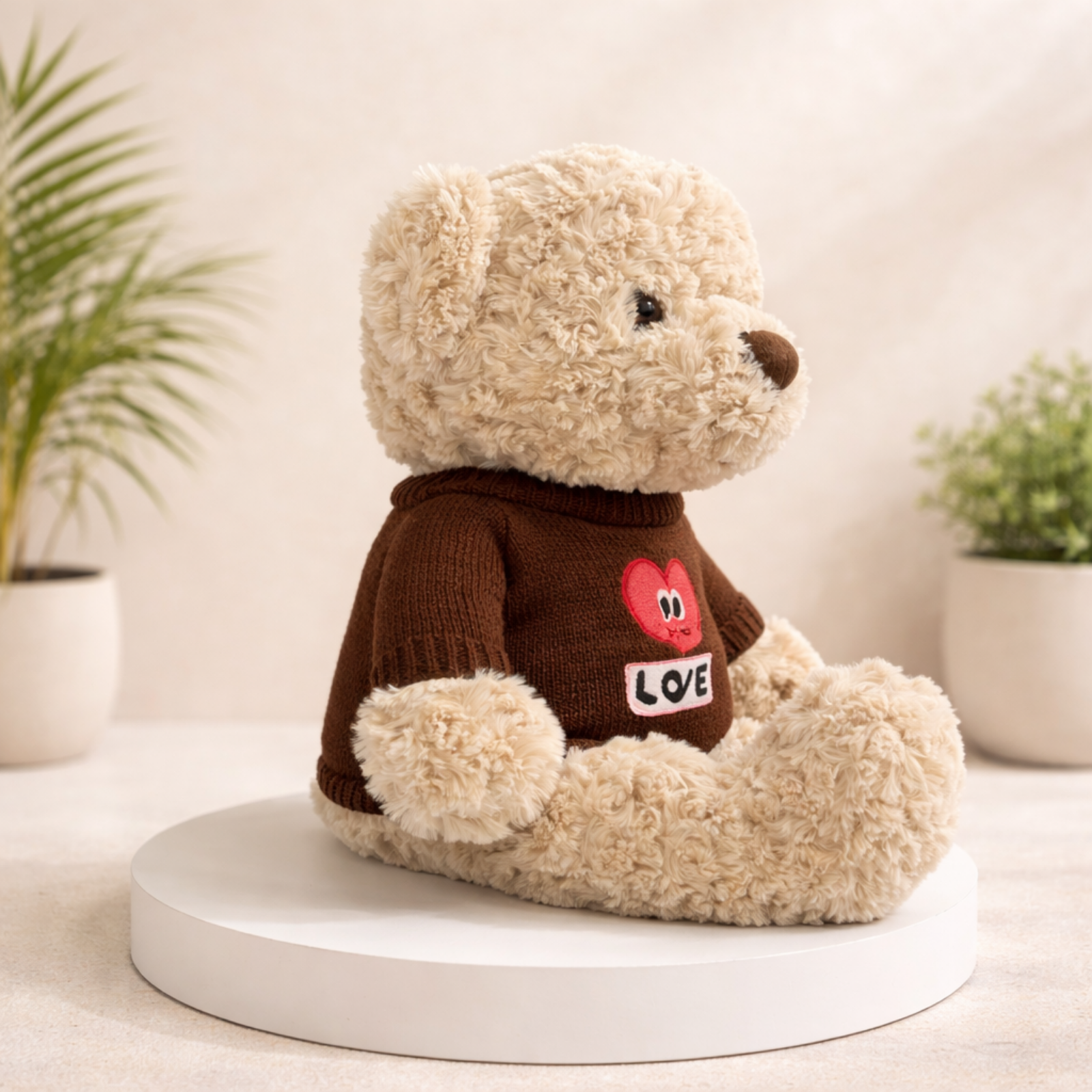 Hugo – The Crochet Love Sweater Bear Plush Soft Toy