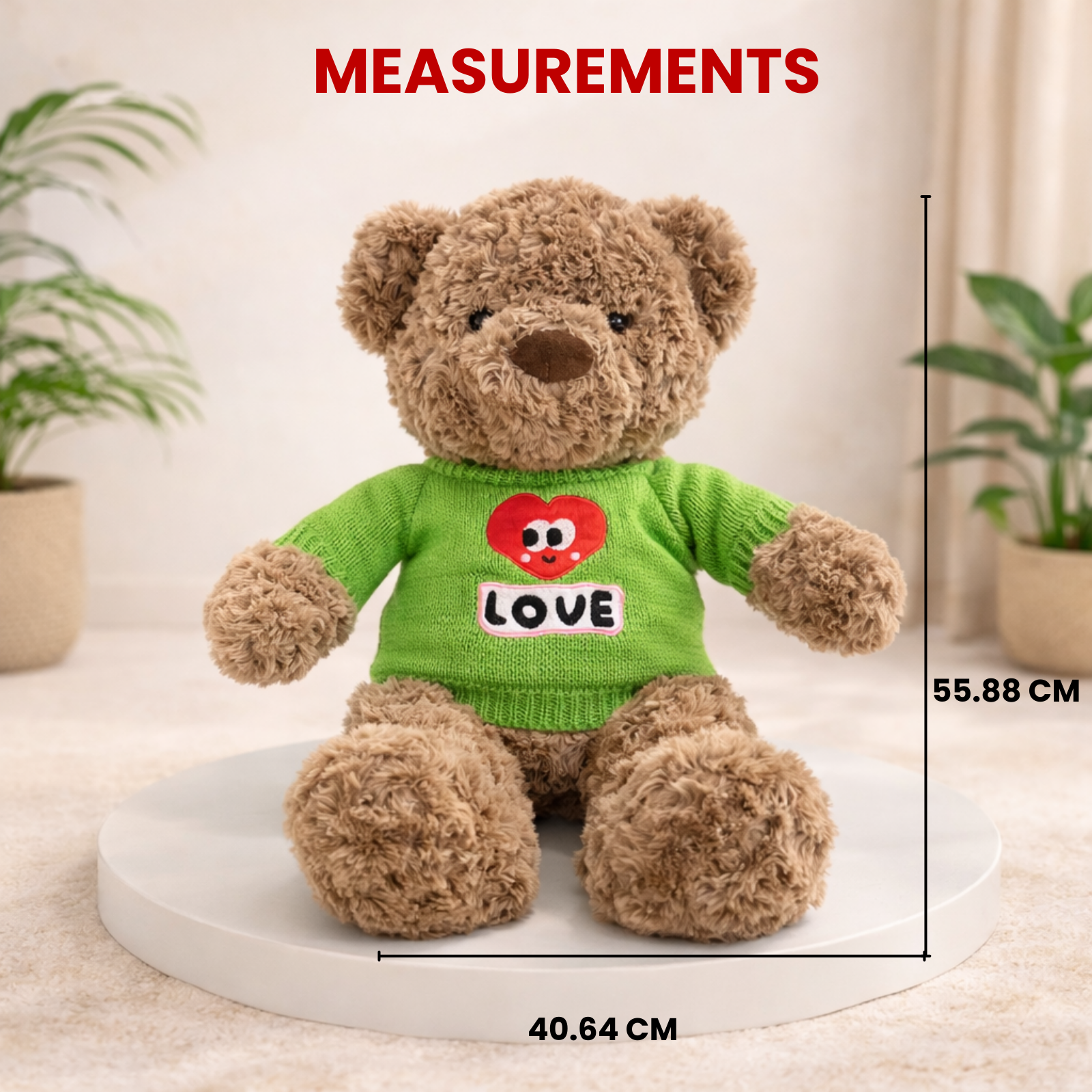 Hugo – The Crochet Love Sweater Bear Plush Soft Toy