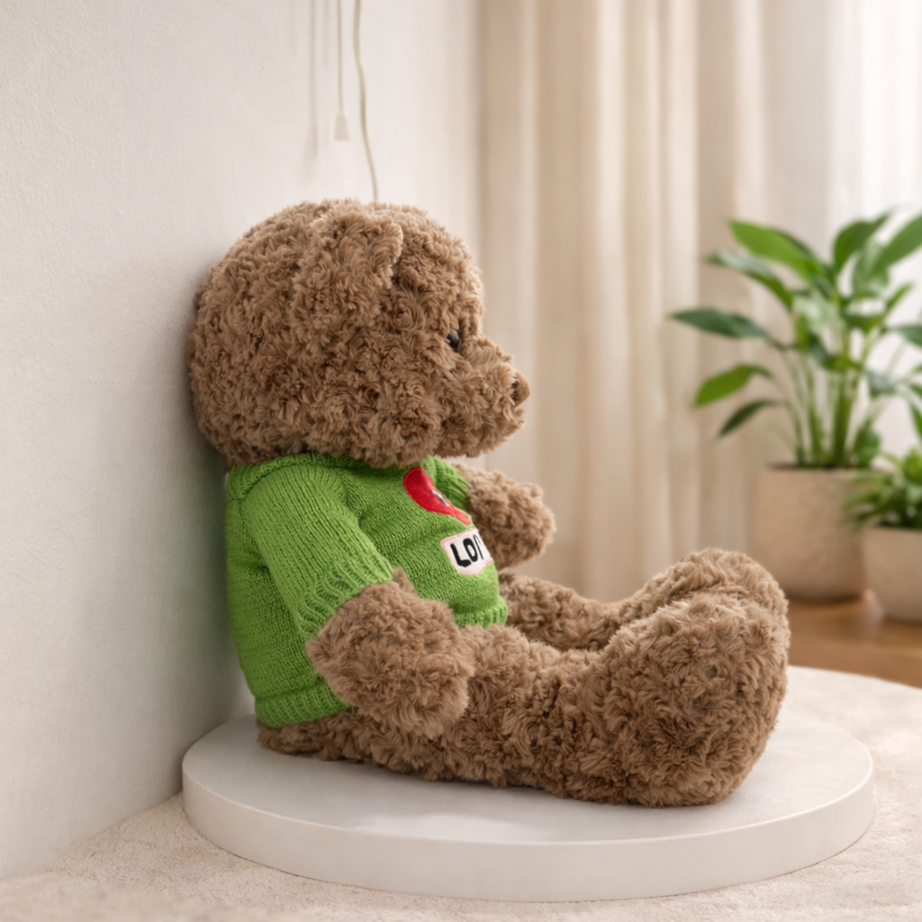 Hugo – The Crochet Love Sweater Bear Plush Soft Toy