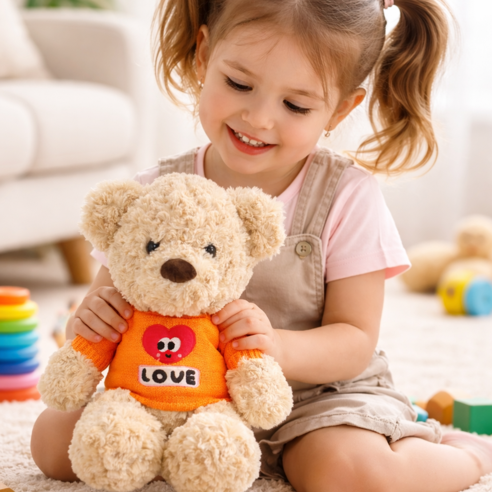 Hugo – The Crochet Love Sweater Bear Plush Soft Toy