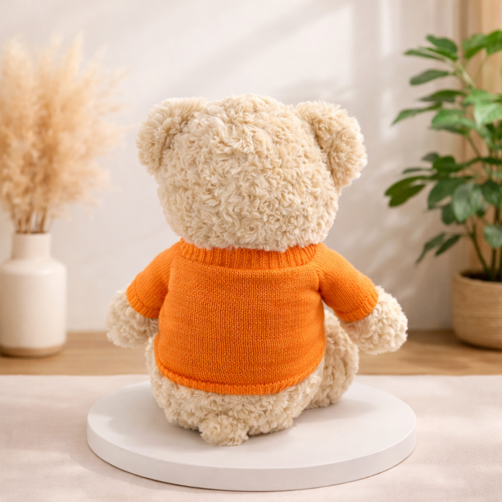 Hugo – The Crochet Love Sweater Bear Plush Soft Toy