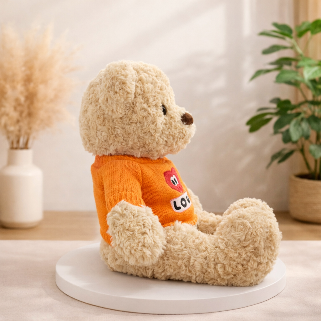 Hugo – The Crochet Love Sweater Bear Plush Soft Toy