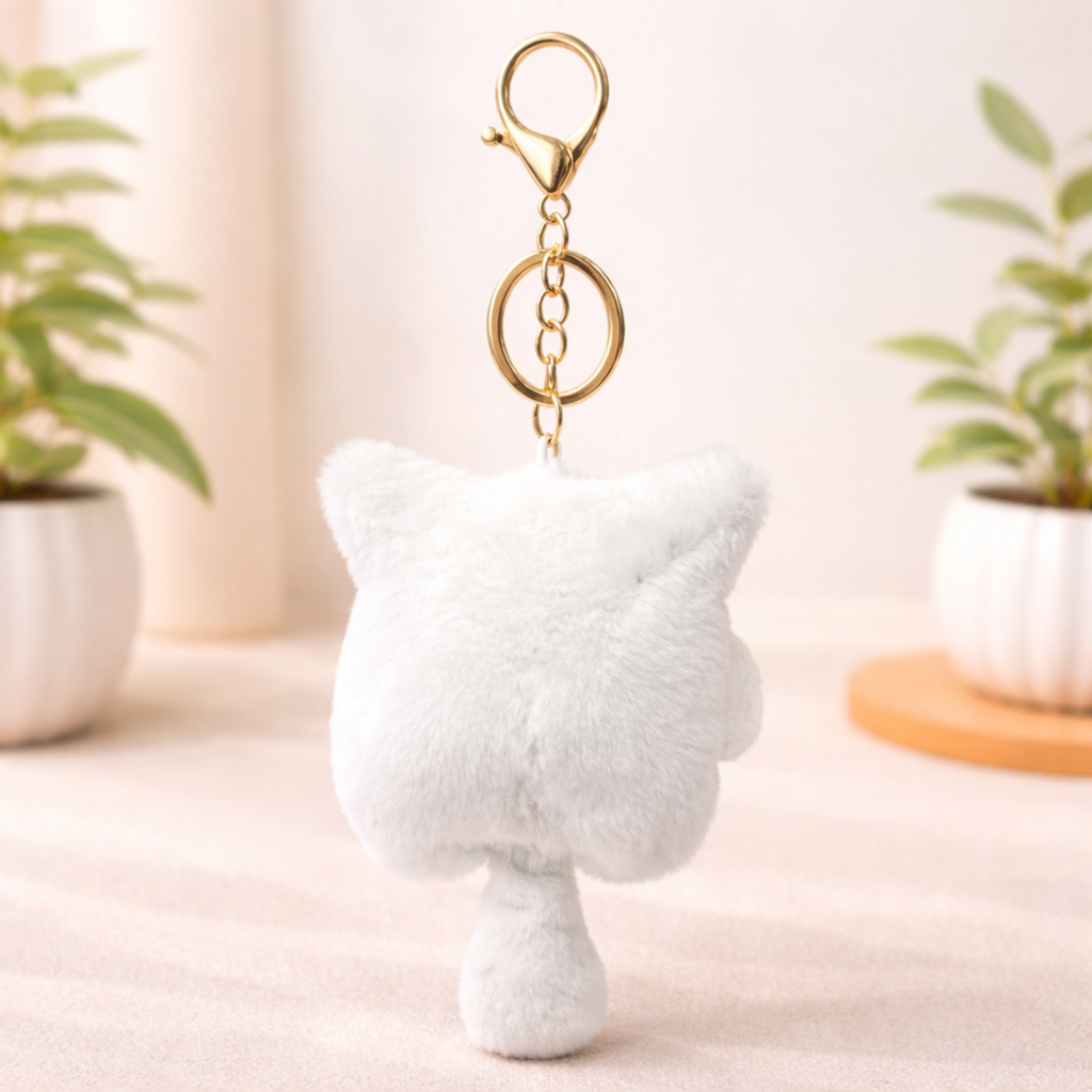 White Popsicle Plush Bag Charm