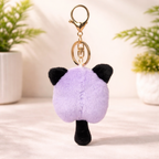 Purple Black Popsicle Plush Bag Charm