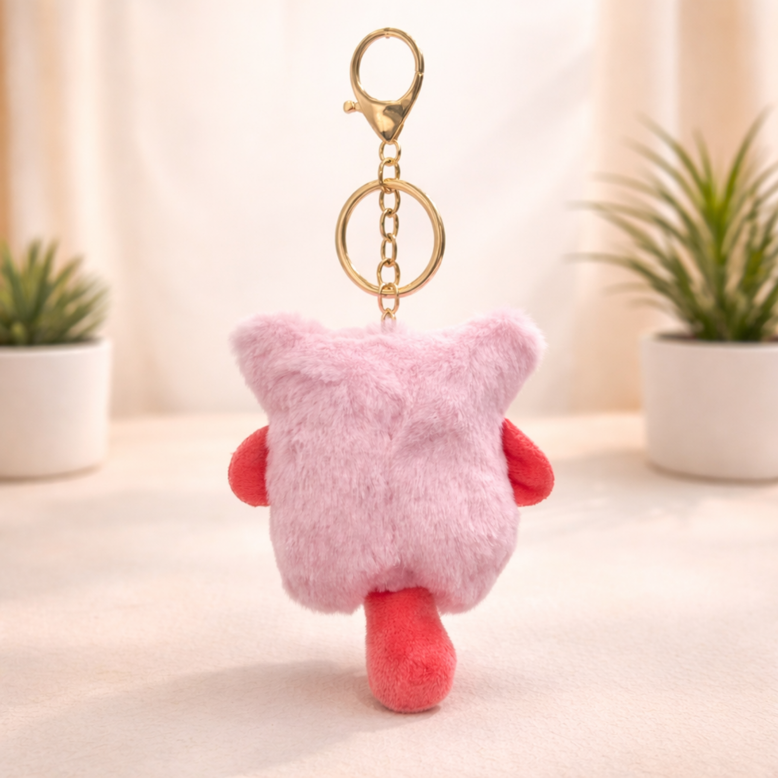 Pink Popsicle Plush Bag Charm