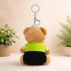 Traffic Police Teddy Plush Bag Charm with Crystal Paw