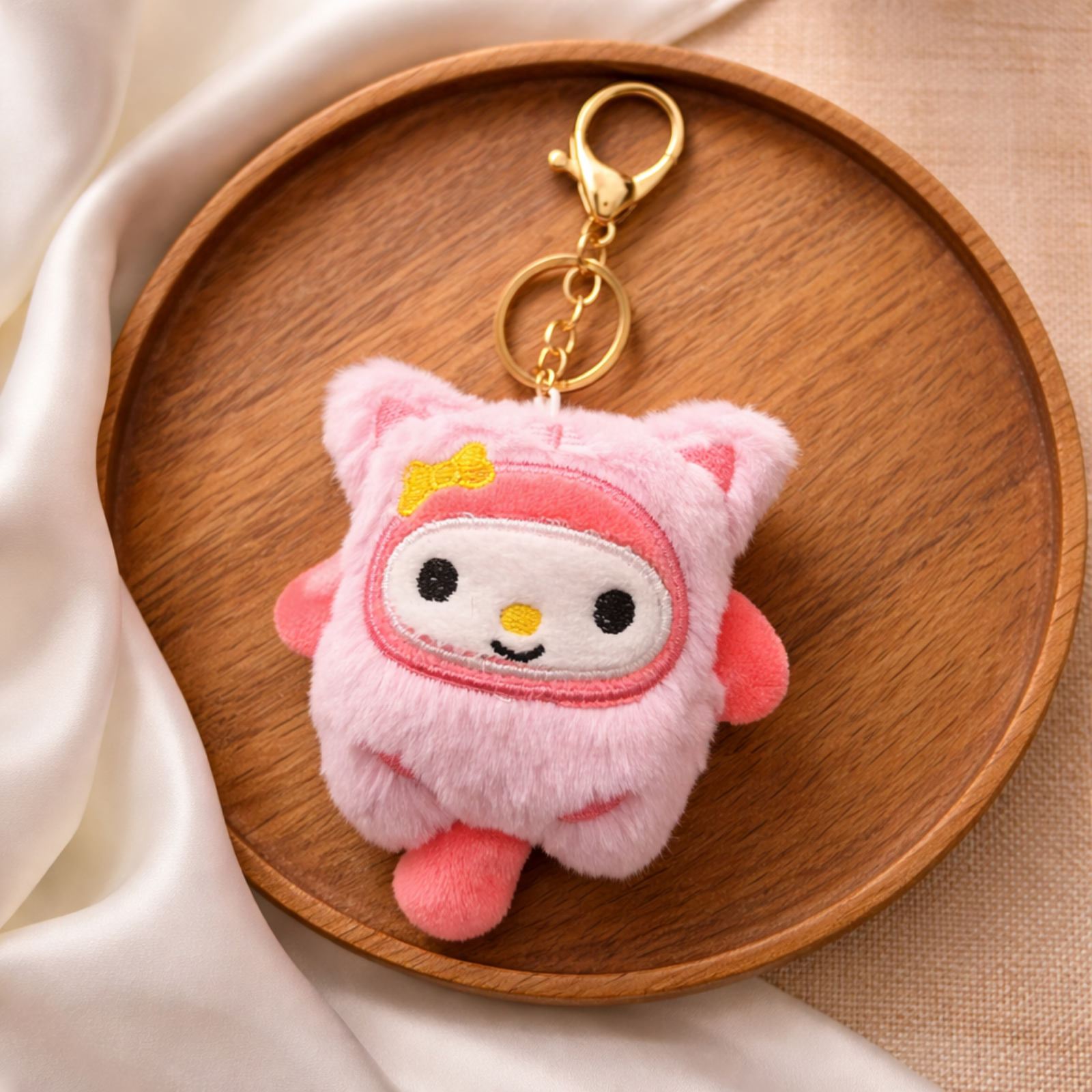 Pink Popsicle Plush Bag Charm