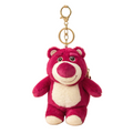 Pink Bear Plush Bag Charm with White Belly