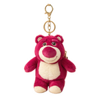 Pink Bear Plush Bag Charm with White Belly