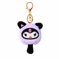 Purple Black Popsicle Plush Bag Charm