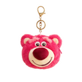 Pink Bear Plush Bag Charm with Zipper Pouch