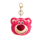 Pink Bear Plush Bag Charm with Zipper Pouch