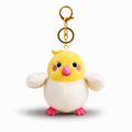 Yellow Chick Plush Bag Charm with Fluffy Wings