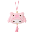 Pink Pig Plush Bag Charm with Strap & Tassels
