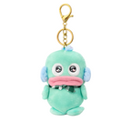 Blue Duck Plush Bag Charm with Innocent Face